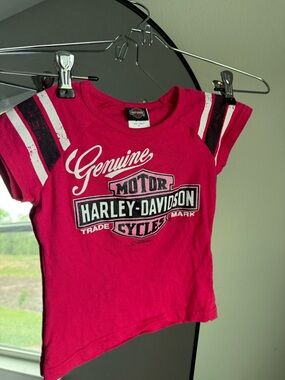 Harley Davidson Motorcycles Cancun Mexico Purple Tee T-Shirt Toddler 4T